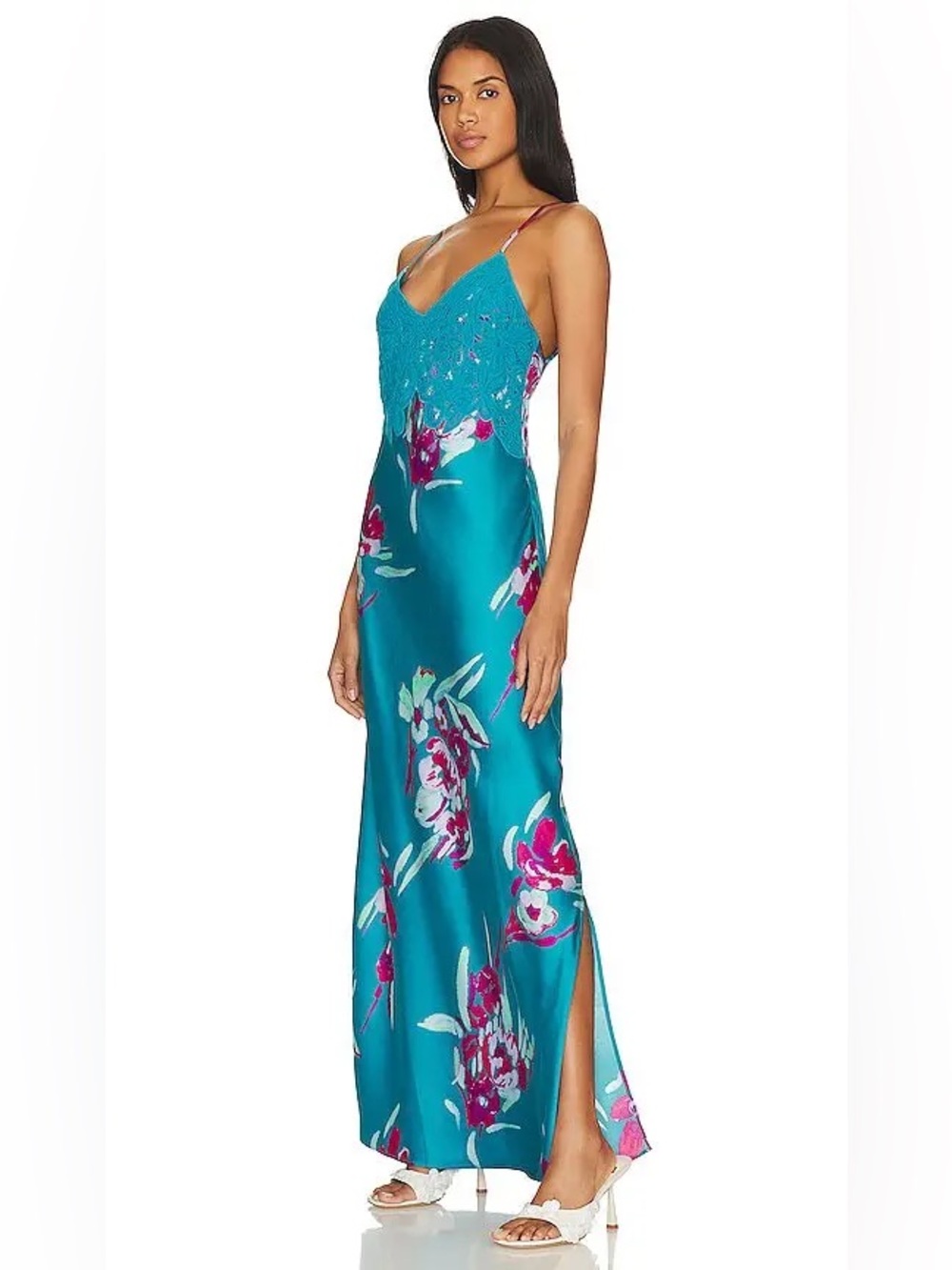 Free People Forever Yours Satin Maxi